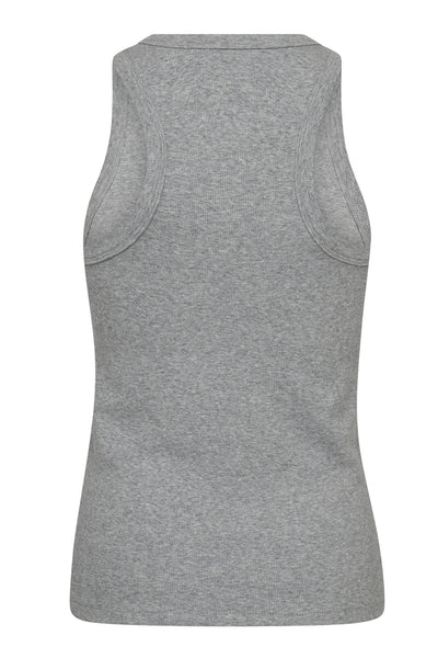 SaharaCC Embroidery Tank Top 138-Light Grey - 33151 Thumbnail