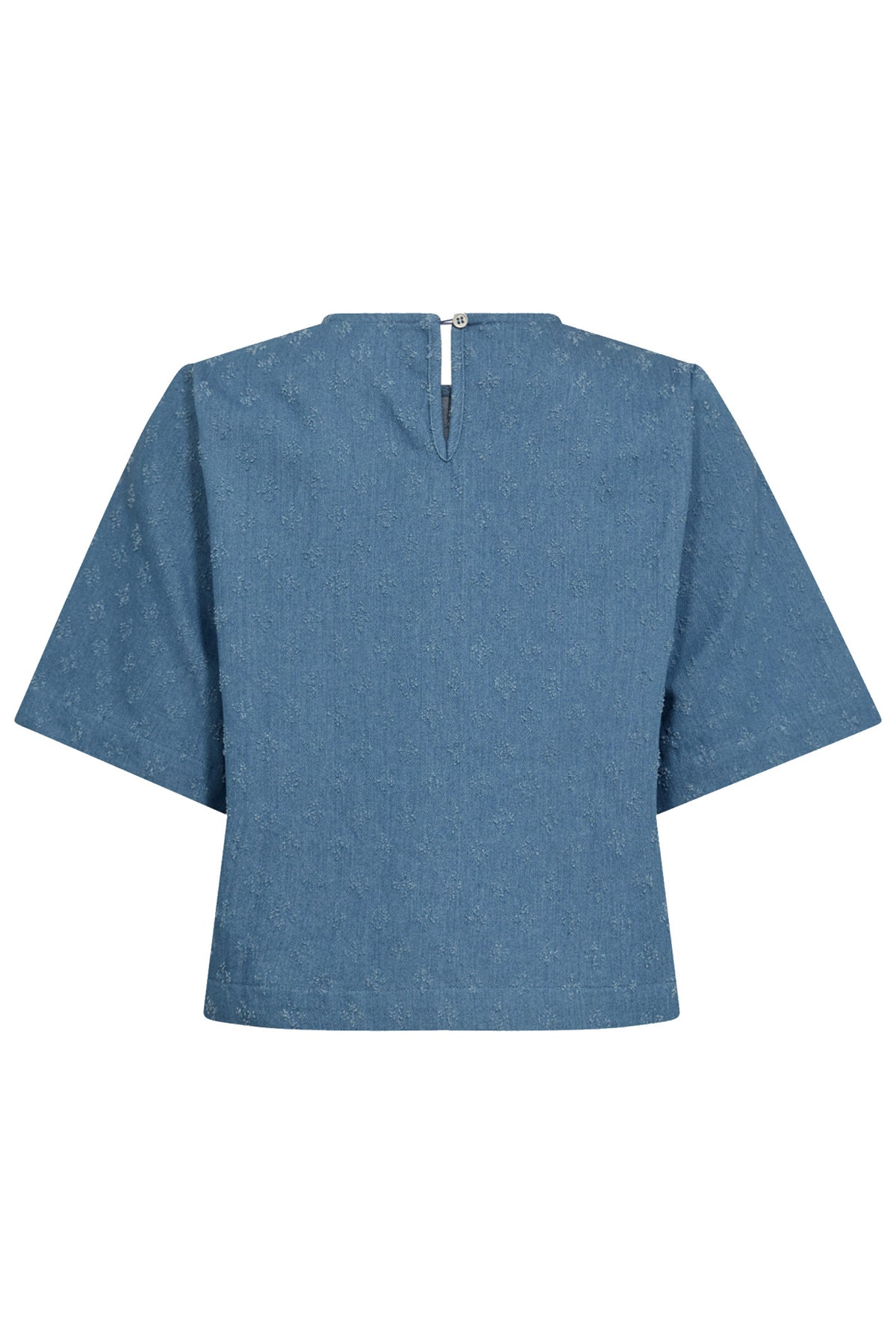 PrismCC Denim SS Blouse 552-Denim blue - 35777