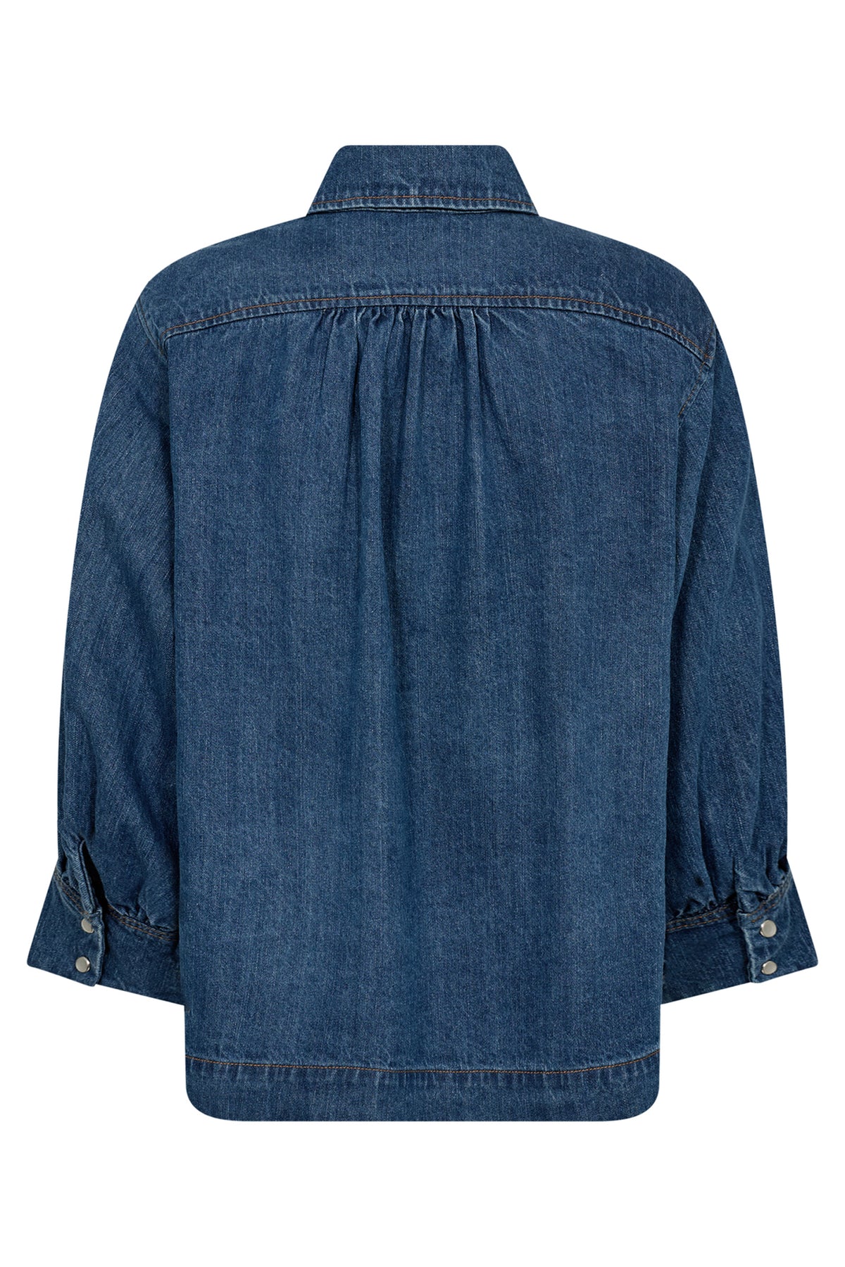 DelinaCC Denim SS Shirt 555-Dark denim - 35780