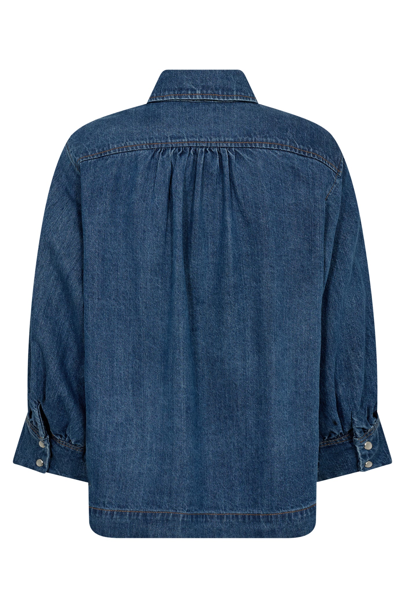 DelinaCC Denim SS Shirt 555-Dark denim - 35780