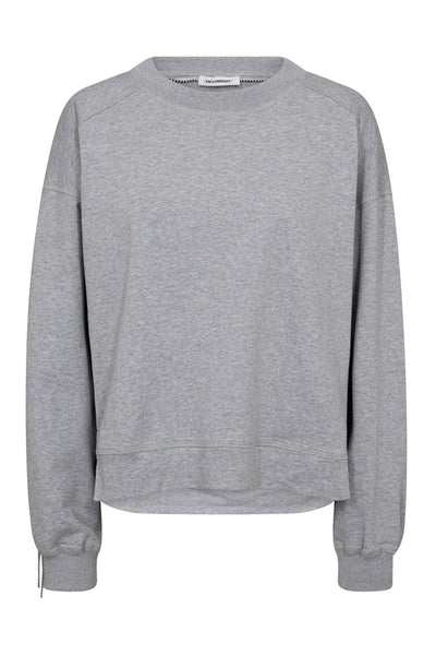 StudCC Fringe Sweat 138-Light Grey - 37031 Thumbnail