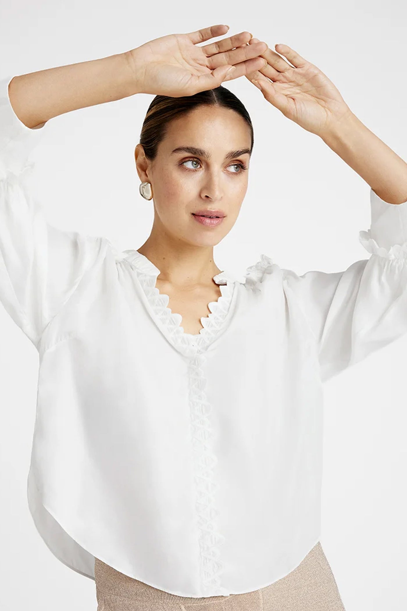 Sira, blouse 1010-Off White - 56647/7355