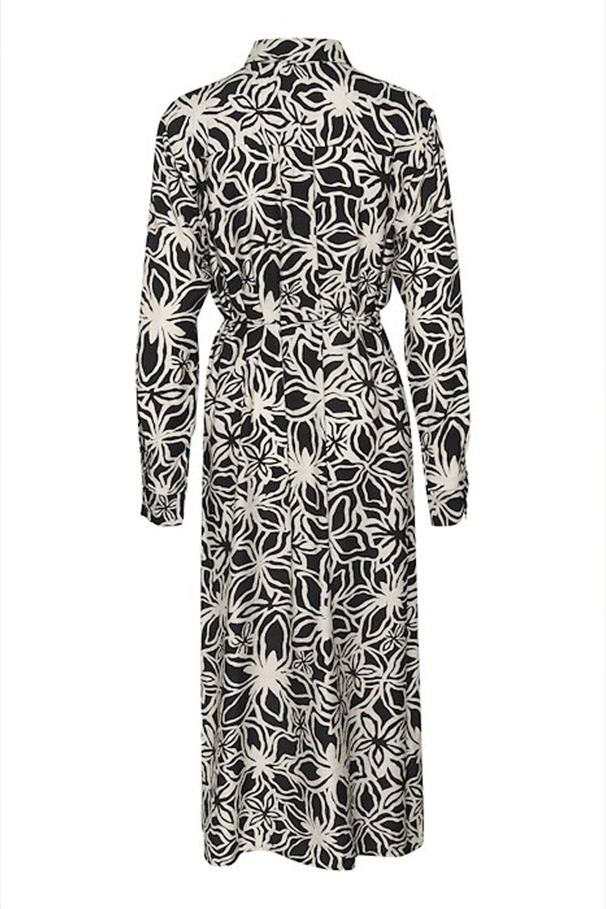 KAhannah Dress Black / Light Beige Flower - 10509605