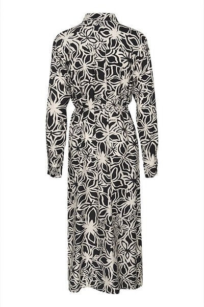 KAhannah Dress Black / Light Beige Flower - 10509605 Thumbnail