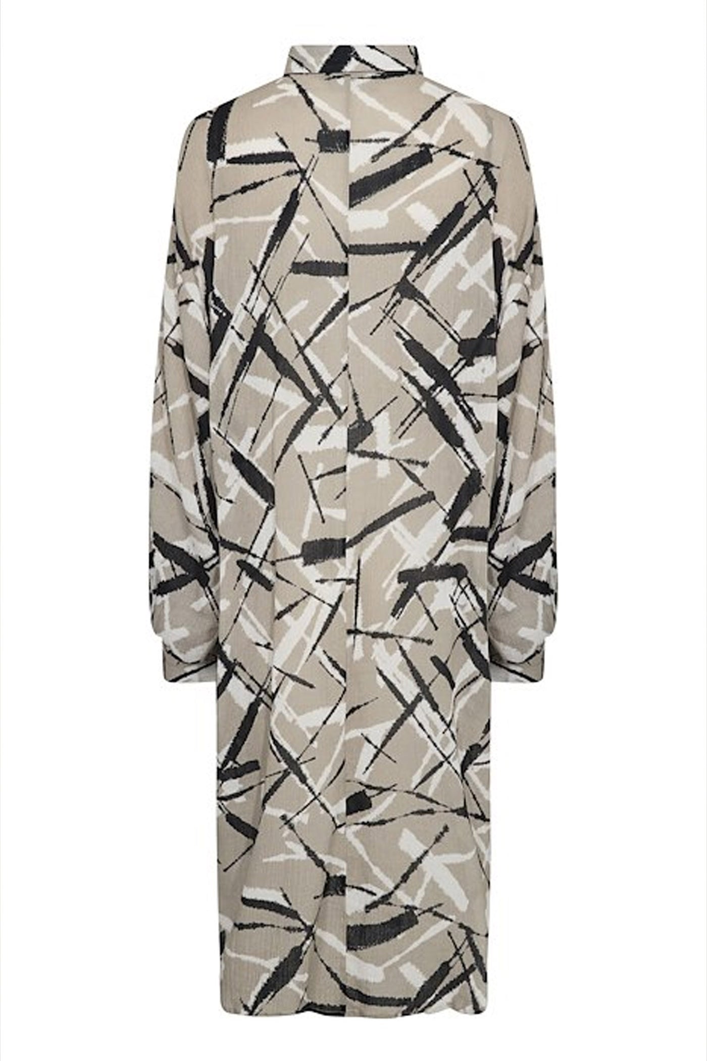 KAmanilla Shirt Dress Feather Gray/Black Graphic - 10509623