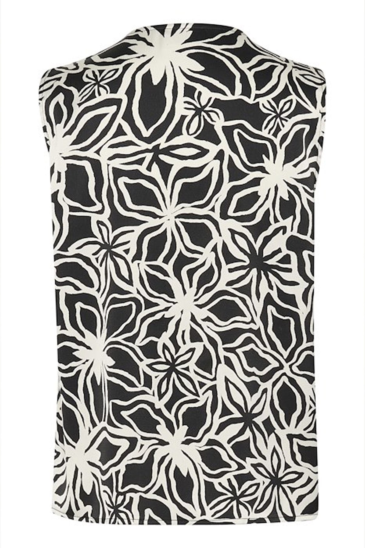 KAvera Blouse Black / Light Beige Flower - 10509630