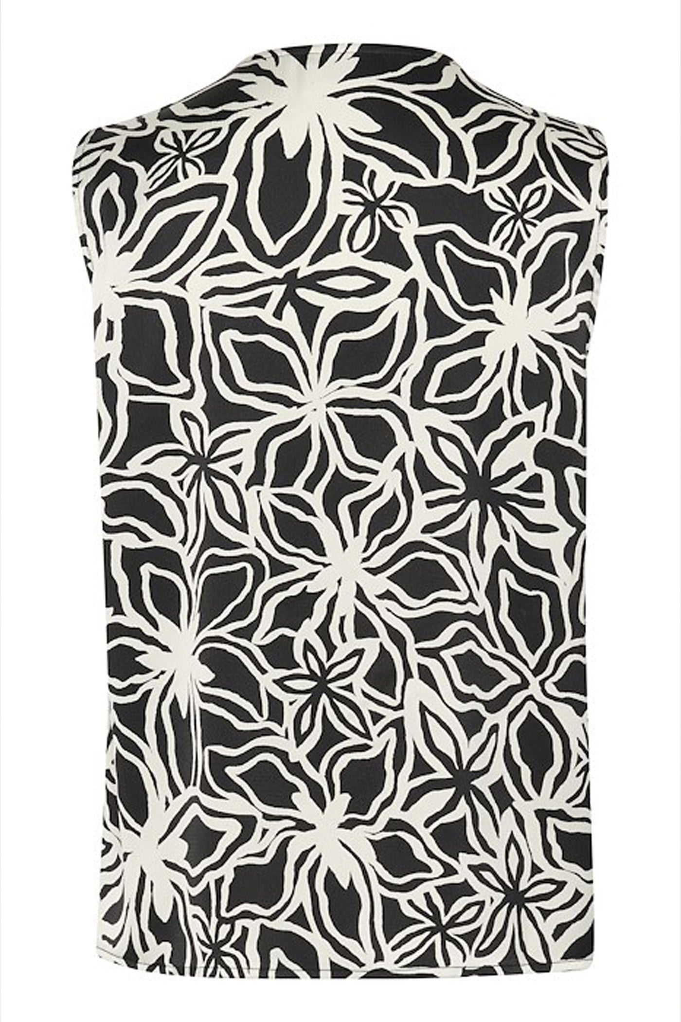 KAvera Blouse Black / Light Beige Flower - 10509630