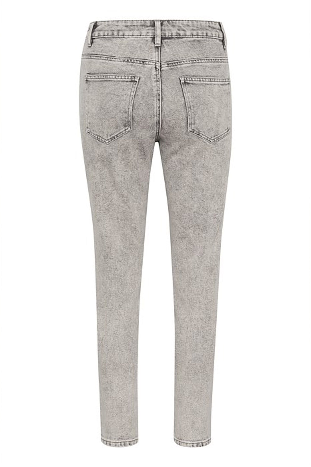 KAamelia Slim Jeans Grey Washed Denim - 10509653