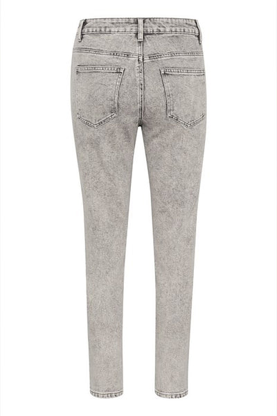 KAamelia Slim Jeans Grey Washed Denim - 10509653 Thumbnail