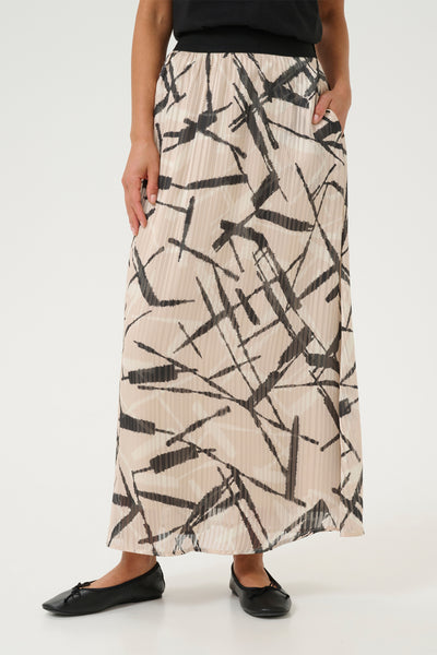 KAarchy Skirt Feather Gray/Black Graphic - 10510005 Thumbnail