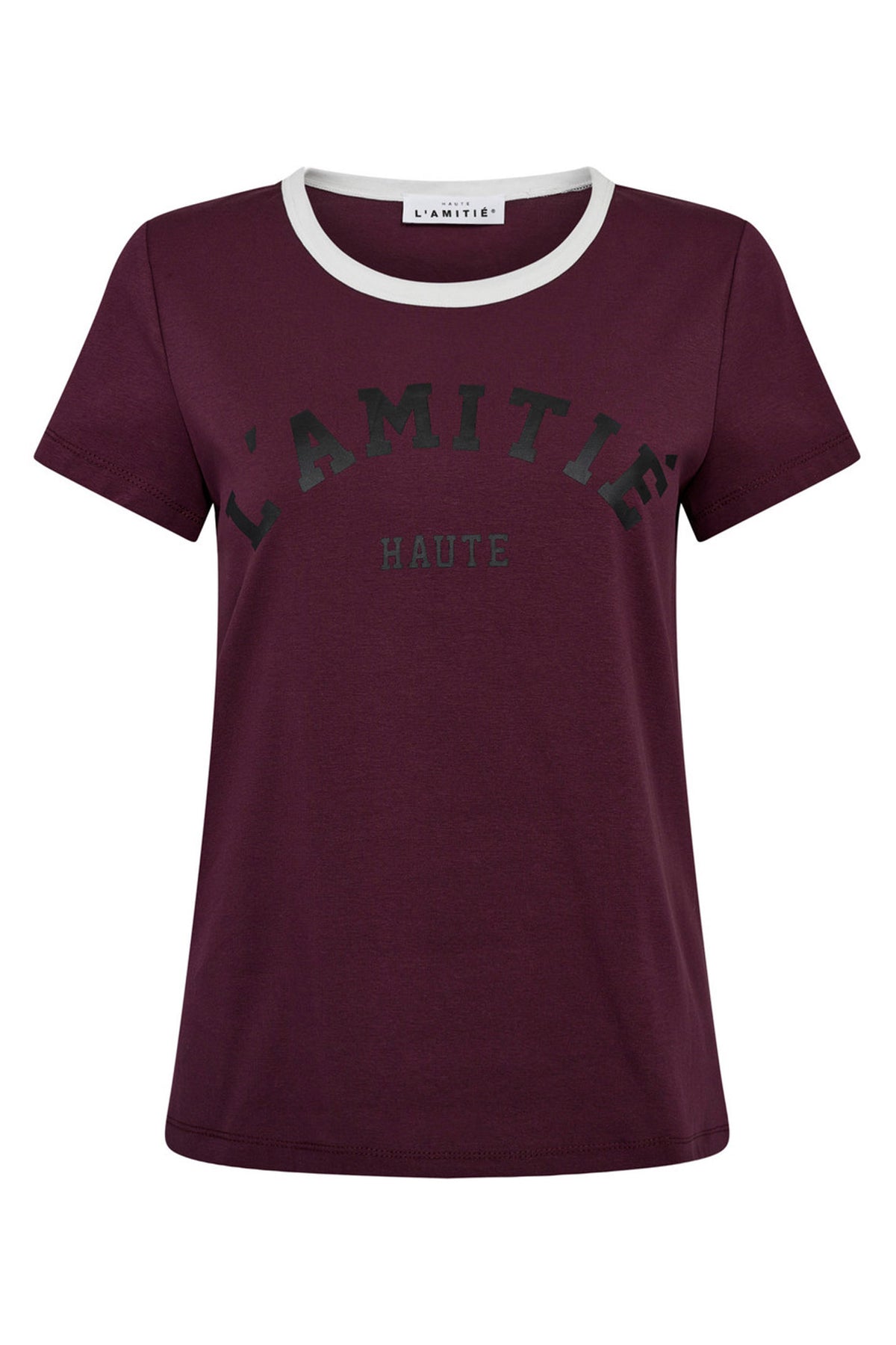Neckline Logo Tee Amarone - HL10006