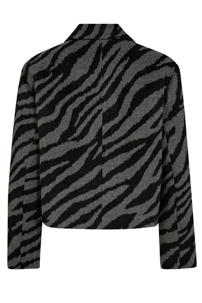 ZuriCC Zebra Crop Jacket 140-Dark Grey - 30261 Thumbnail