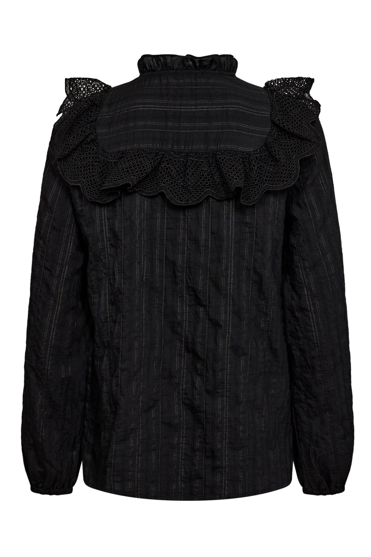 TuneCC Frill Shirt 96-Black - 35643