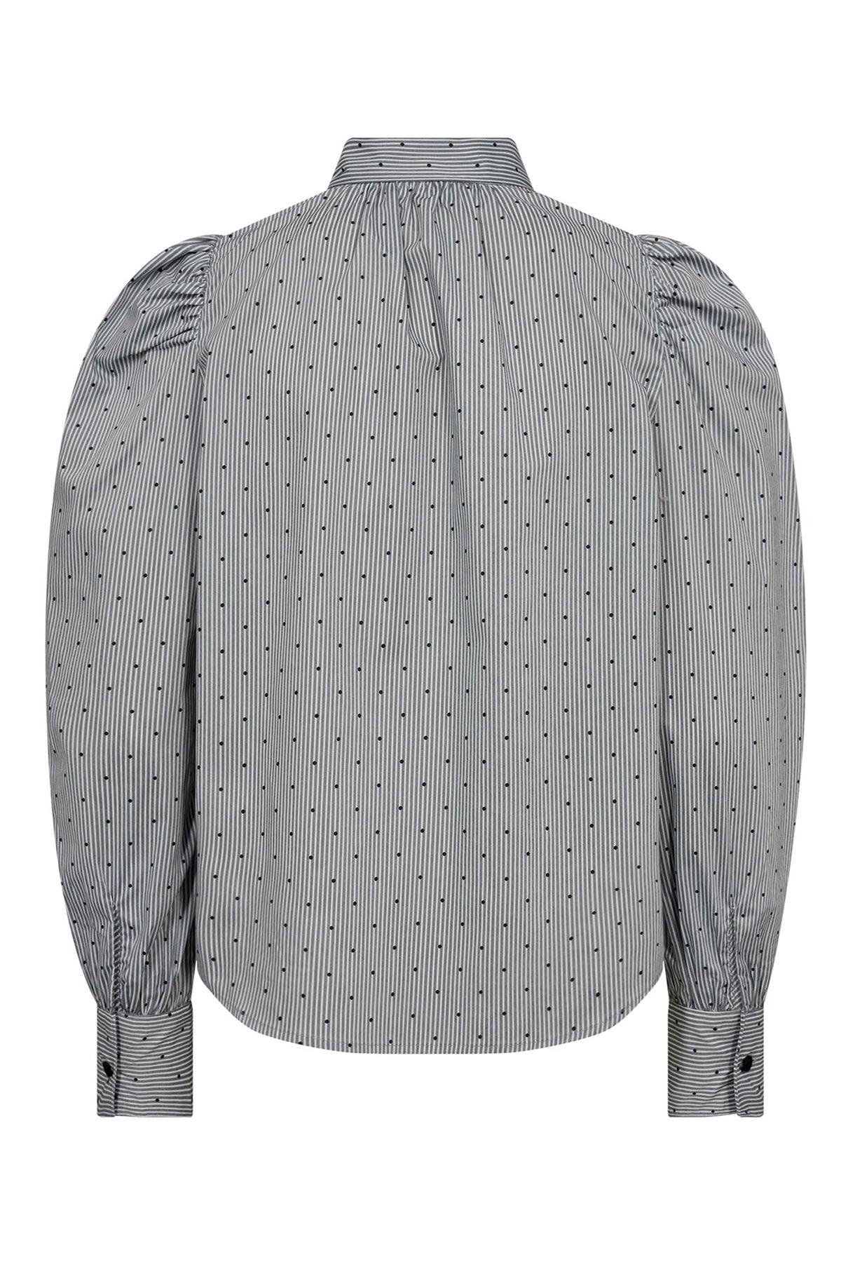 StripeCC Dot Bow Shirt 138-Light Grey - 35645