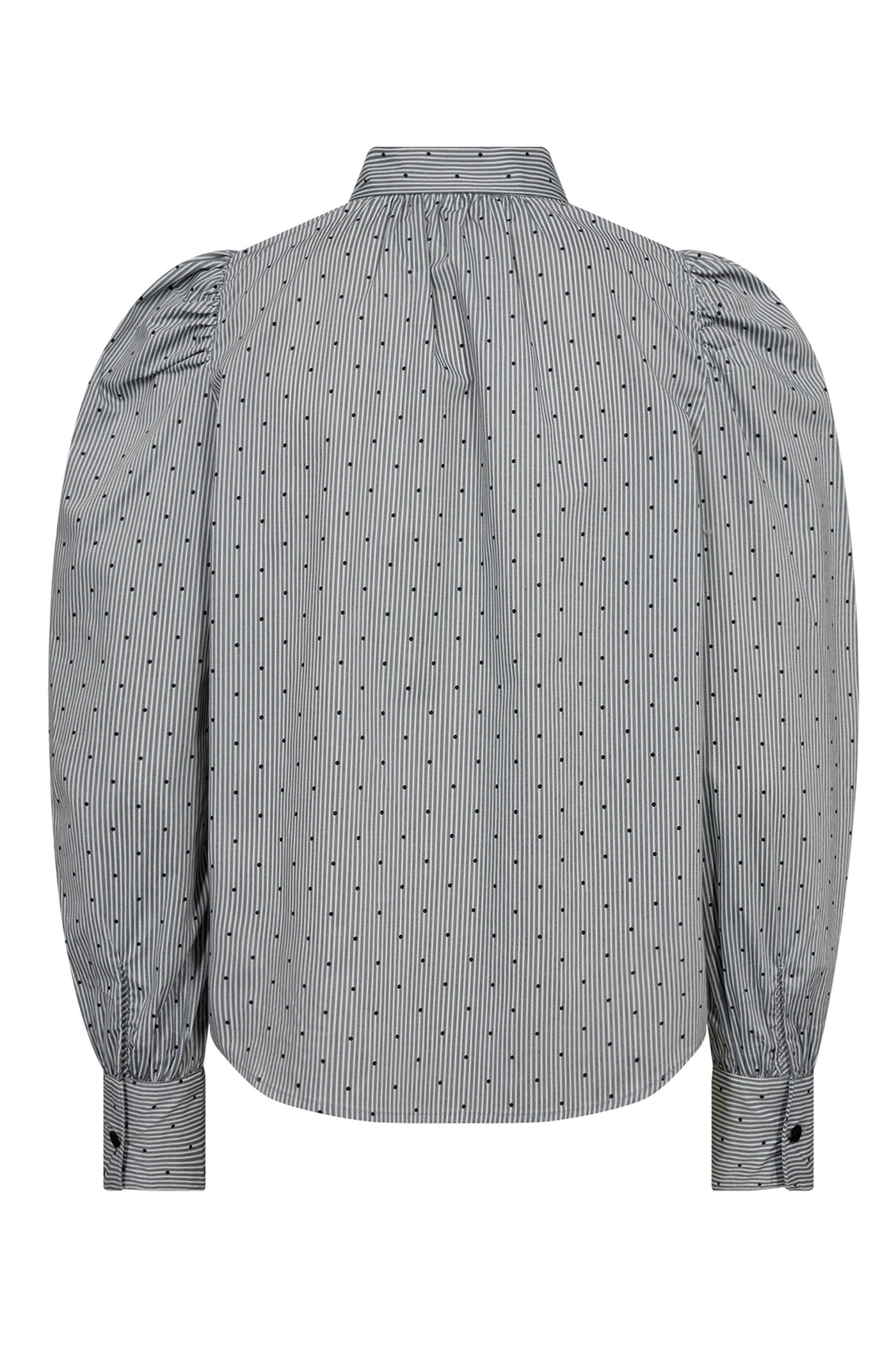 StripeCC Dot Bow Shirt 138-Light Grey - 35645
