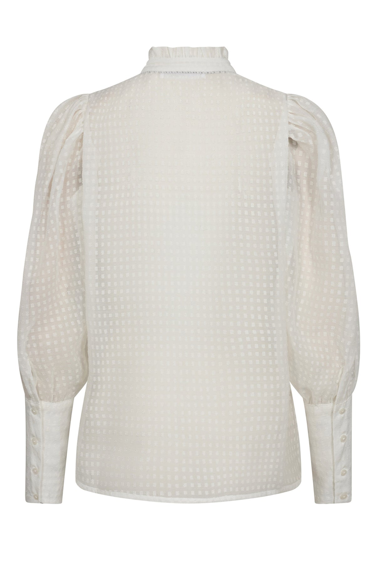 OrionCC Organza Puff Shirt 4000-White - 35654