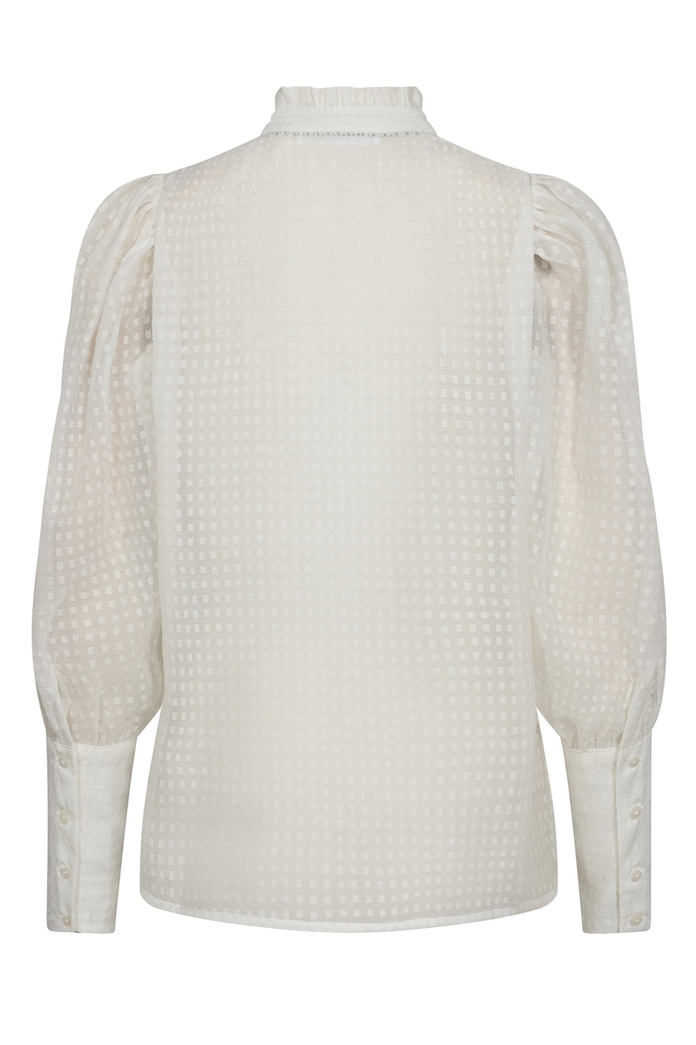OrionCC Organza Puff Shirt 4000-White - 35654