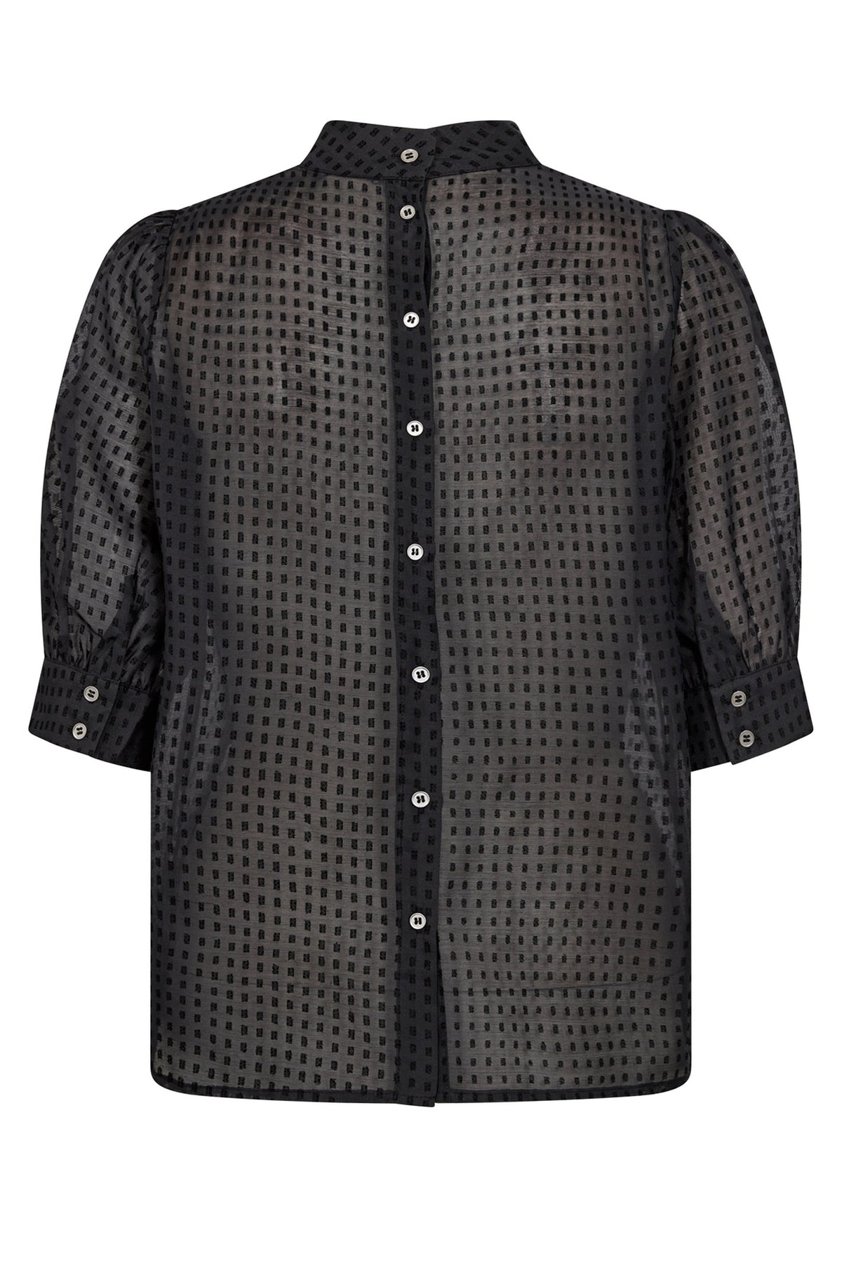 OrionCC Organza Blouse 96-Black - 35695