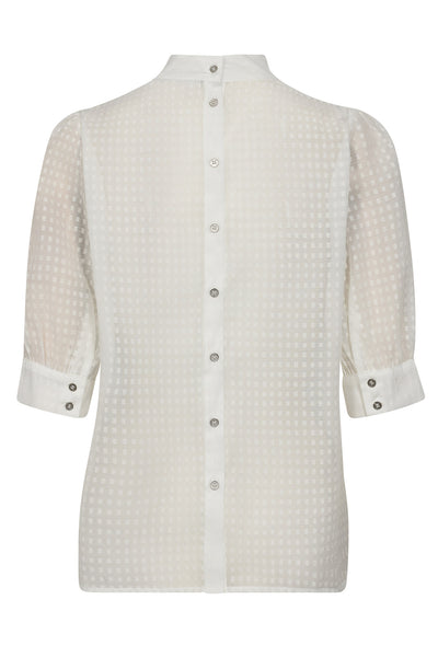 OrionCC Organza Blouse 4000-White - 35695 Thumbnail