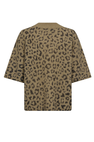 MMTaci V-Neck Leo Knit True Camel Thumbnail