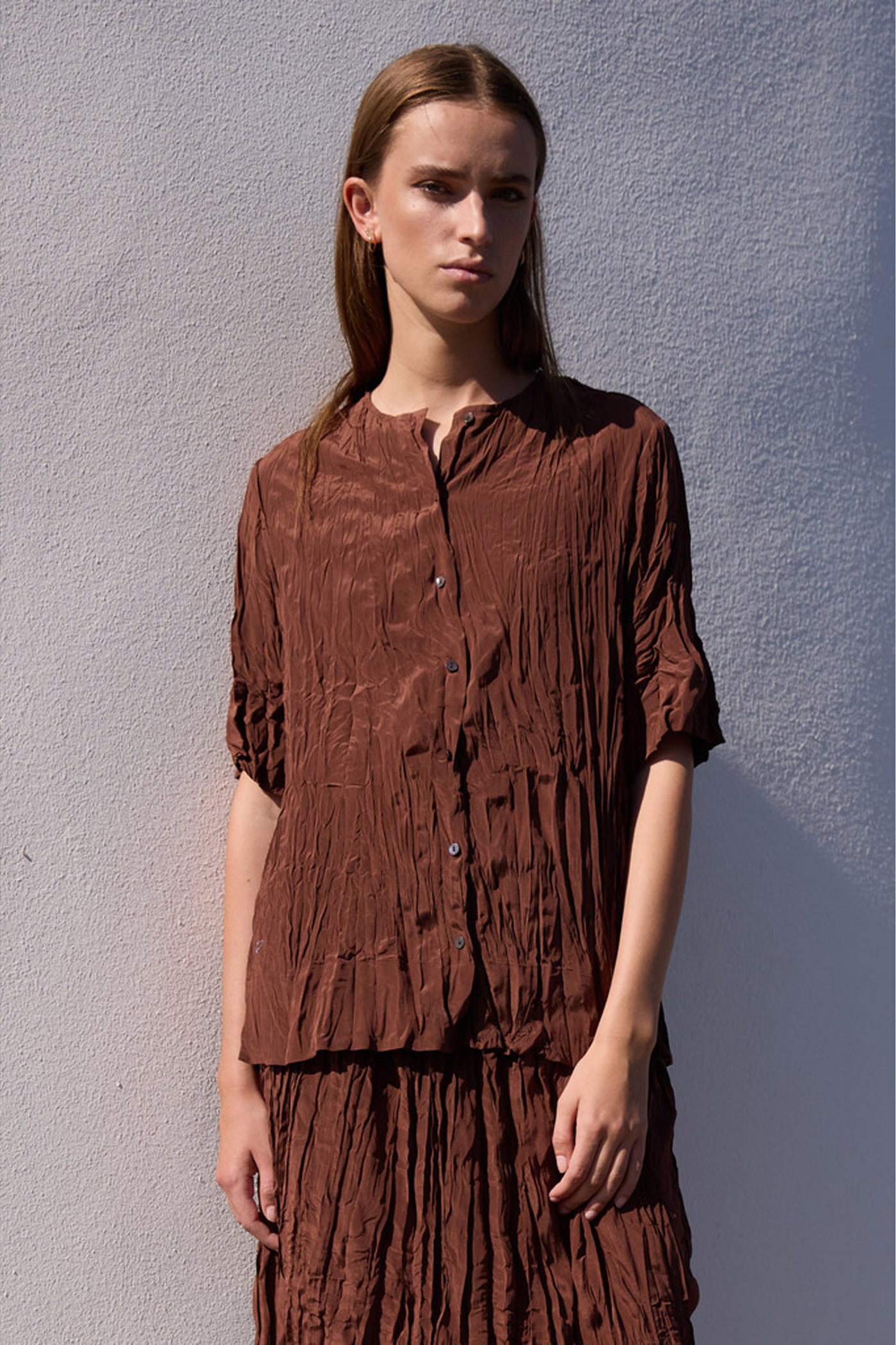 655 Meriam shirt 198 Deep brown - HM1120