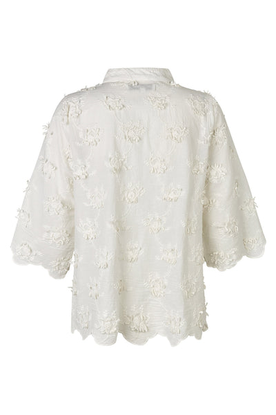 LouiseLL Blouse SS 02 Creme - 25152-1038 Thumbnail