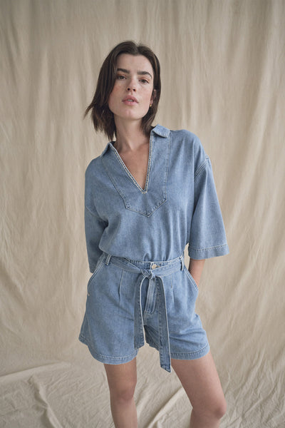 MMMerla Deco Shirt Light Blue - 171820 Thumbnail