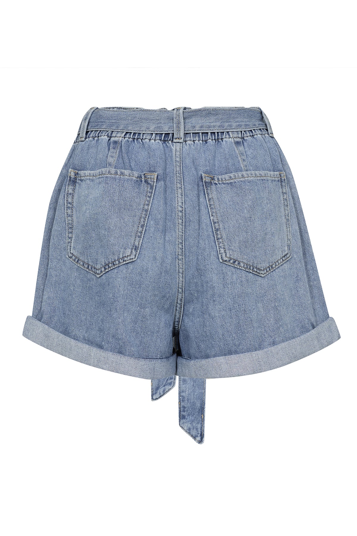 MMMeggi Denim Shorts Light Blue - 171840