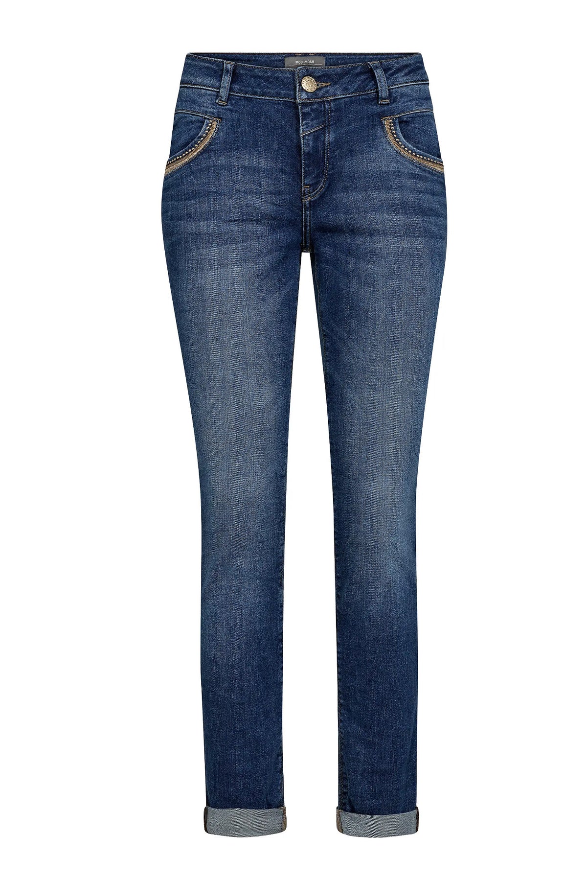 MMNaomi Ricamo Jeans Mid Blue - 172430