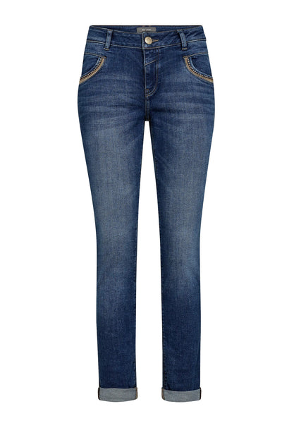 MMNaomi Ricamo Jeans Mid Blue - 172430 Thumbnail