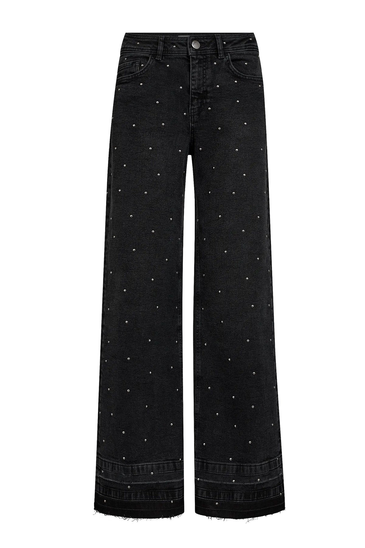 MMDara Studs Jeans Dark Grey Denim - 172480