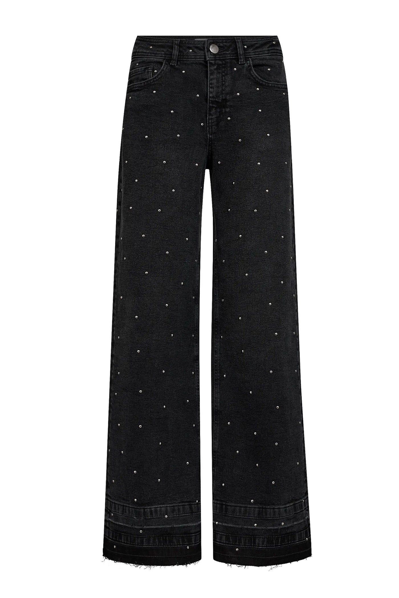 MMDara Studs Jeans Dark Grey Denim - 172480