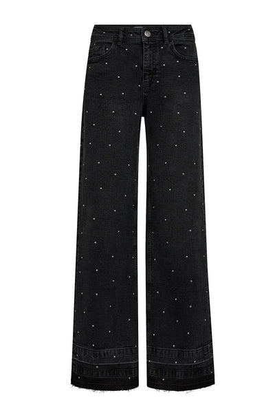 MMDara Studs Jeans Dark Grey Denim - 172480 Thumbnail