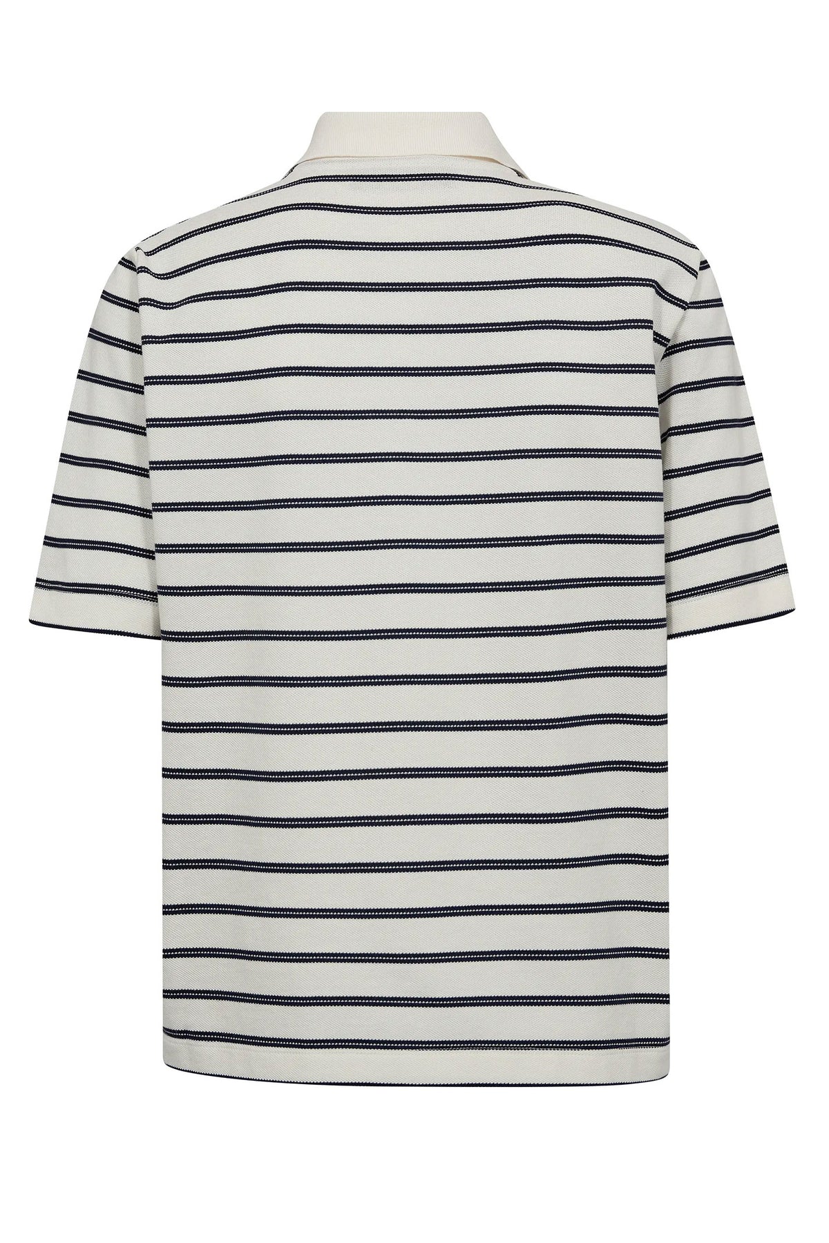 MMMilena SS Stripe Polo Tee Maritime Blue - 172680