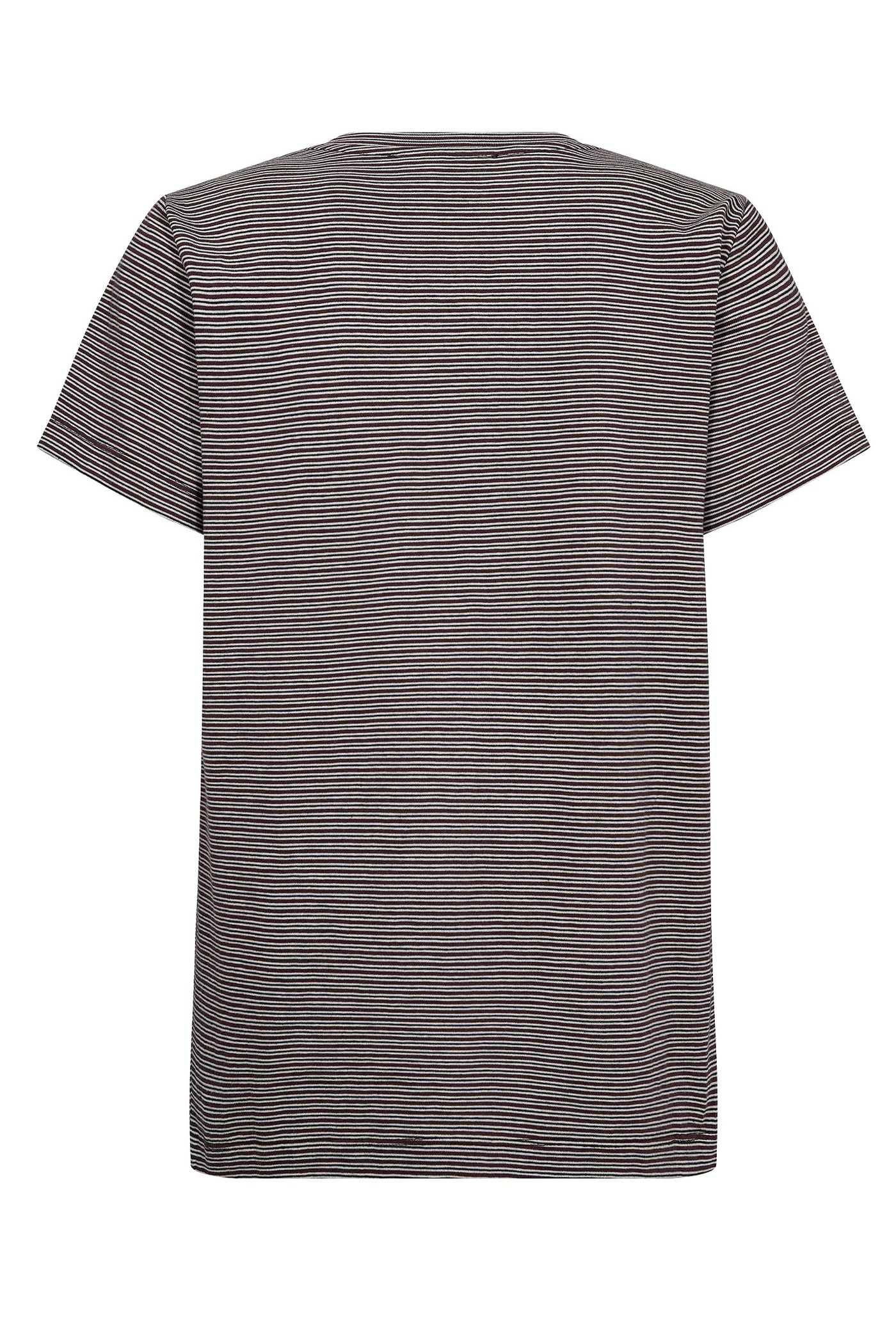 MMTalia O-SS Stripe Tee FUDGE - 172690