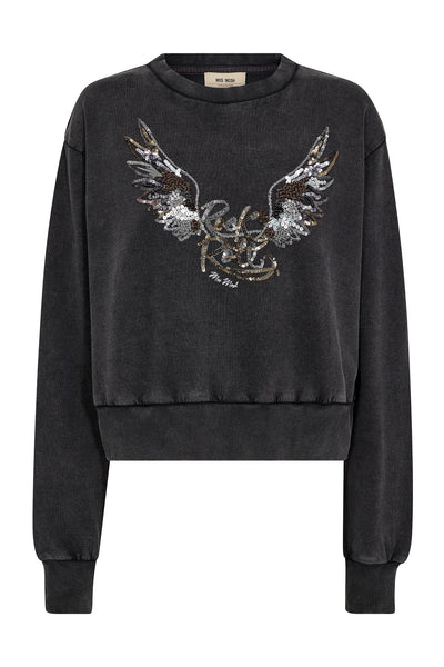 MMCosette O-LS Deco Sweatshirt Phantom - 172810 Thumbnail