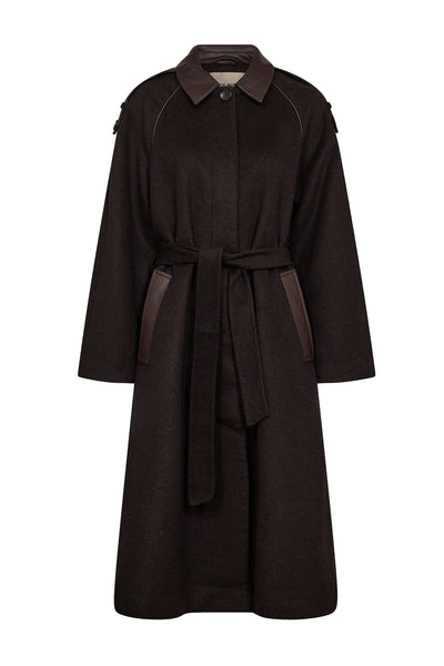MMEva Wool Coat Chocolate Torte - 172920 Thumbnail