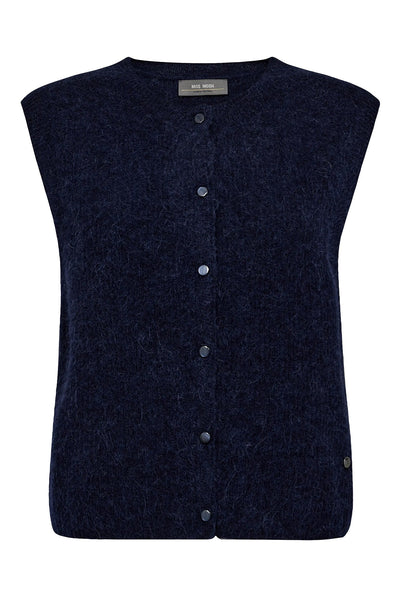 MMAlmine Thora Knit Vest Maritime Blue Thumbnail