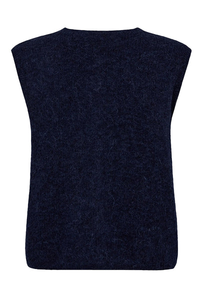 MMAlmine Thora Knit Vest Maritime Blue Thumbnail