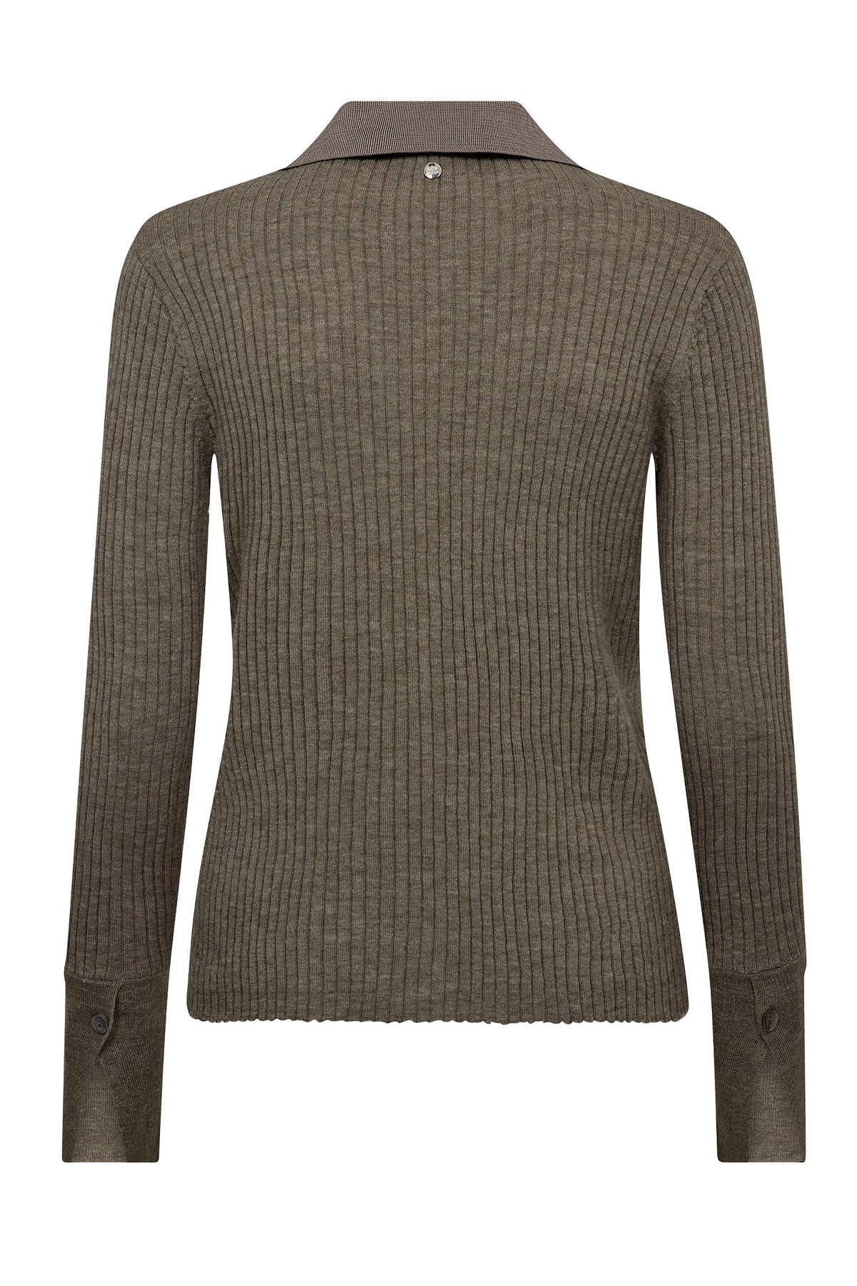 MMRelena Rib Polo Knit Falcon - 173080