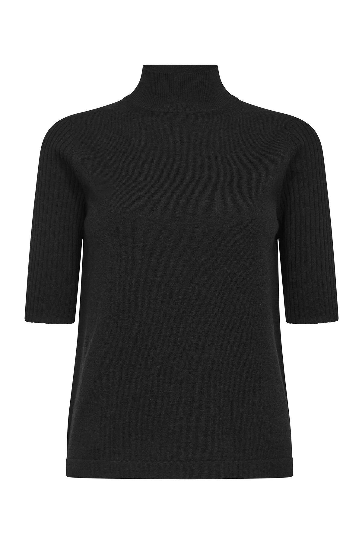 MMRelena Turtleneck SS Knit Black - 173100