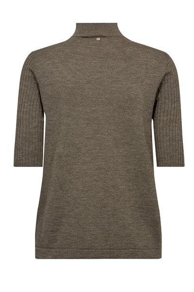 MMRelena Turtleneck SS Knit Falcon - 173100 Thumbnail