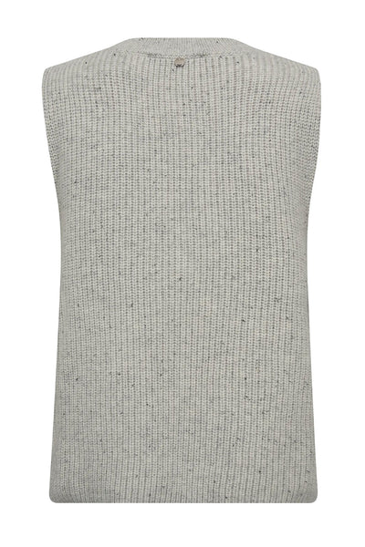 MMZhara Thyra Knit Vest Light Grey Melange - 173120 Thumbnail