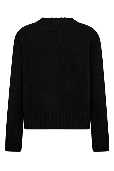 MMZari Cashmere Crewneck Knit Black - 173130 Thumbnail