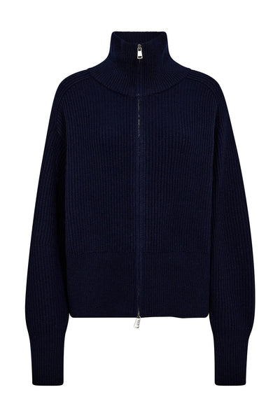 MMAmity Zip Knit Cardigan Maritime Blue - 173170 Thumbnail