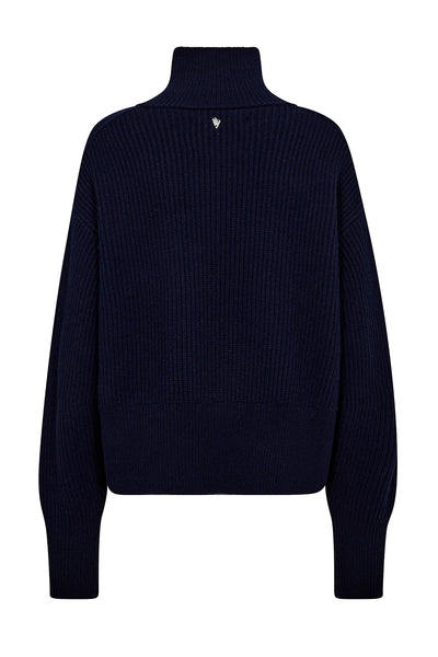 MMAmity Zip Knit Cardigan Maritime Blue - 173170 Thumbnail