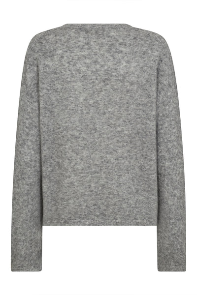 MMMape O-Neck Knit Grey Melange - 173310 Thumbnail