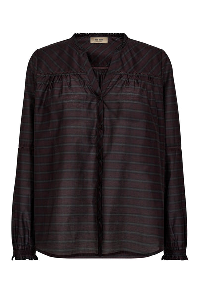 MMBenedetta Silky Shirt FUDGE - 173360 Thumbnail