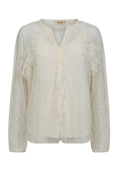 MMEika Lace Blouse ECRU - 173460 Thumbnail