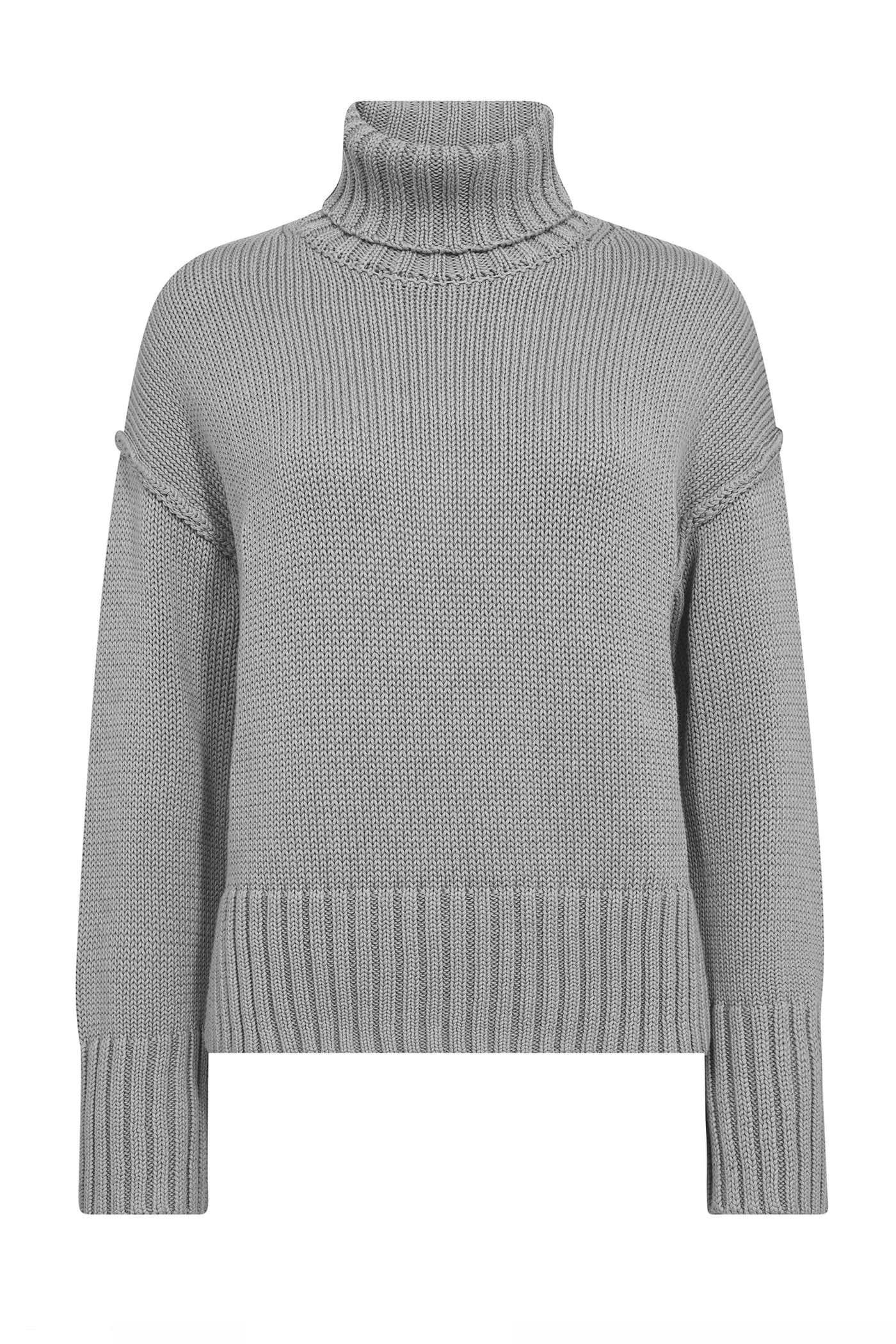MMRola Bine Rollneck Knit Grey Melange - 173480